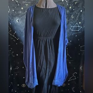 Blue Kimono Duster Coverup